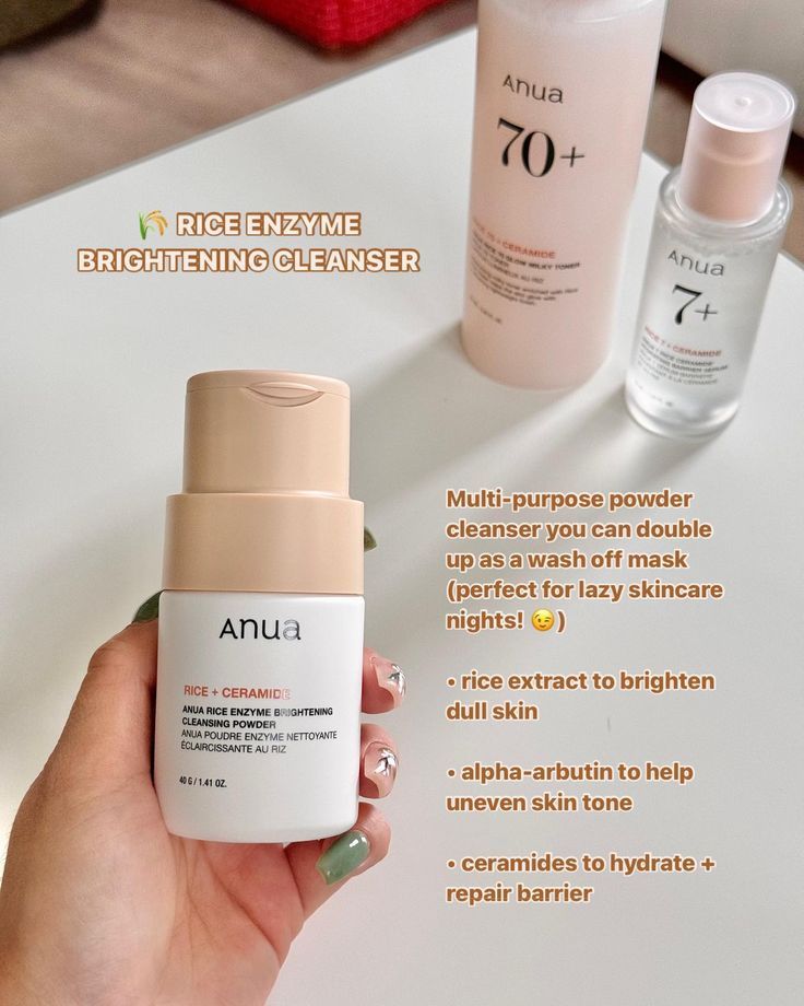 Anua heartleaf enzyme brightening cleansing powder