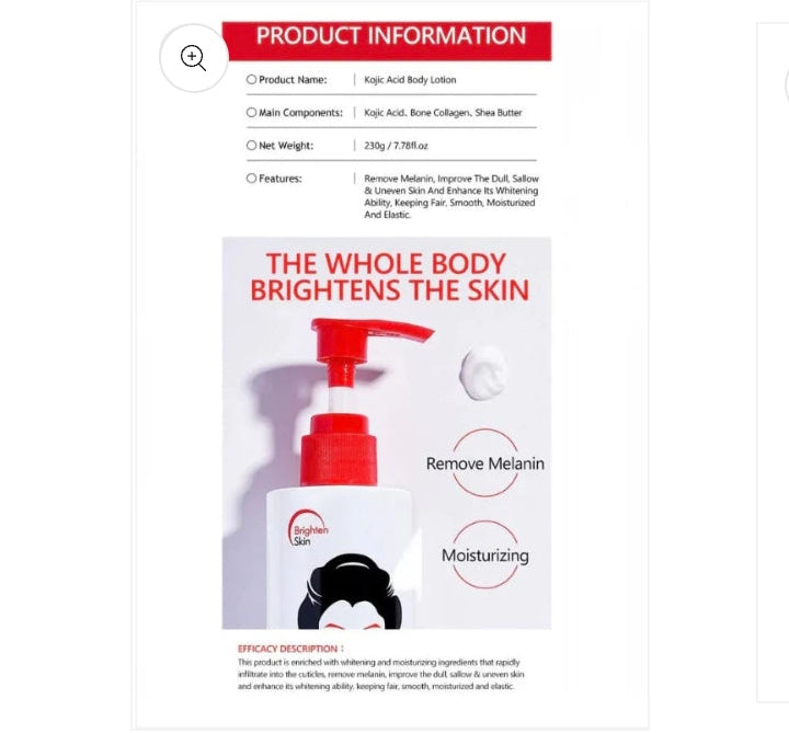 Kojic body lotion
