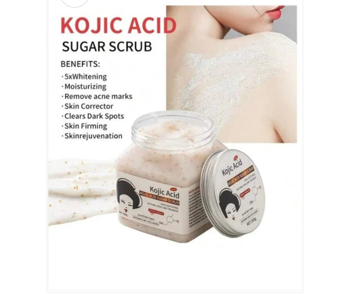 Kojic face and body scrub