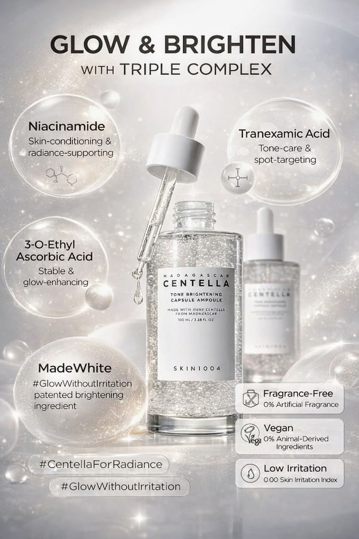 SKIN1004 Centella Ampoule Face Serum - Tone Brightening & Spot Correcting